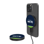 Seattle Seahawks Stripe 15-Watt Wireless Magnetic Charger-0