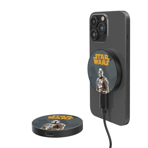 Star Wars: The Mandalorian Din Djarin Color Block 15-Watt Wireless Magnetic Charger