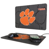 Clemson University Tigers Monocolor Tilt 15-Watt Wireless Charger and Mouse Pad