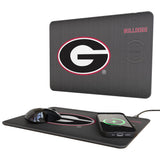 University of Georgia Bulldogs Linen 15-Watt Wireless Charger and Mouse Pad