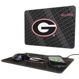 University of Georgia Bulldogs Monocolor Tilt 15-Watt Wireless Charger and Mouse Pad