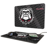 University of Georgia Bulldogs Uga Monocolor Tilt 15-Watt Wireless Charger and Mouse Pad
