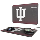 Indiana University Hoosiers Linen 15-Watt Wireless Charger and Mouse Pad