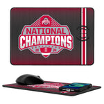 Ohio State University Buckeyes 2024 College Football Playoff National Champion 15-Watt Wireless Charger and Mouse Pad