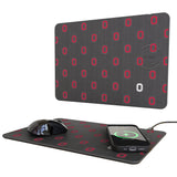 Ohio State University Buckeyes Fashion Pattern 15-Watt Wireless Charger and Mouse Pad