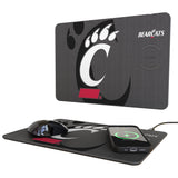 University of Cincinnati Bearcats Monocolor Tilt 15-Watt Wireless Charger and Mouse Pad