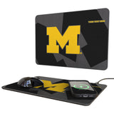 University of Michigan Wolverines Personalized Tilt 15-Watt Wireless Charger and Mouse Pad