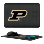 Purdue Boilermakers Linen 15-Watt Wireless Charger and Mouse Pad-0