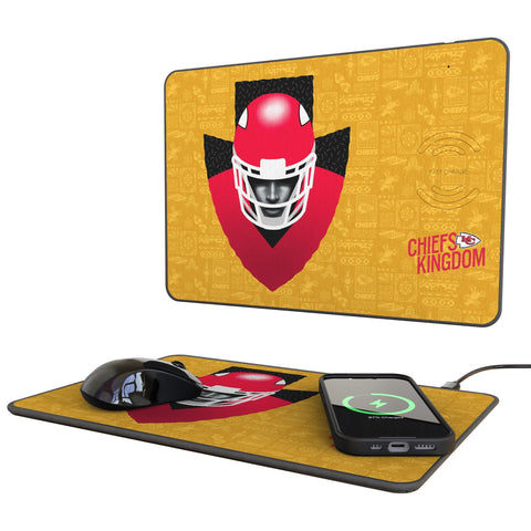 Kansas City Chiefs 2024 Edition 15-Watt Wireless Charger and Mouse Pad