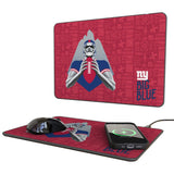 New York Giants 2024 Edition 15-Watt Wireless Charger and Mouse Pad