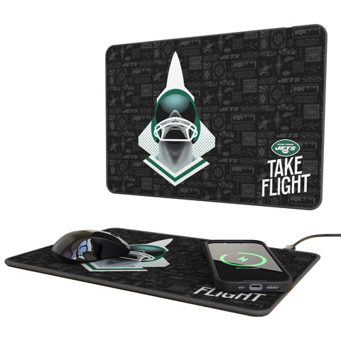 New York Jets 2024 Edition 15-Watt Wireless Charger and Mouse Pad