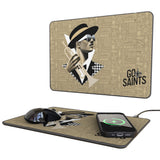 New Orleans Saints 2024 Edition 15-Watt Wireless Charger and Mouse Pad
