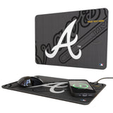 Atlanta Braves Personalized Tilt 15-Watt Wireless Charger and Mouse Pad