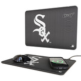 Chicago White Sox Linen 15-Watt Wireless Charger and Mouse Pad