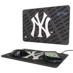 New York Yankees Monocolor Tilt 15-Watt Wireless Charger and Mouse Pad