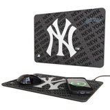 New York Yankees Monocolor Tilt 15-Watt Wireless Charger and Mouse Pad