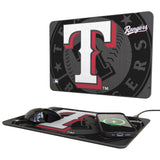 Texas Rangers Monocolor Tilt 15-Watt Wireless Charger and Mouse Pad