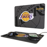Los Angeles Lakers Personalized Tilt 15-Watt Wireless Charger and Mouse Pad