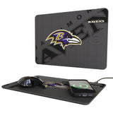 Baltimore Ravens Monocolor Tilt 15-Watt Wireless Charger and Mouse Pad