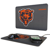 Chicago Bears Linen 15-Watt Wireless Charger and Mouse Pad