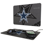 Dallas Cowboys Personalized Tilt 15-Watt Wireless Charger and Mouse Pad