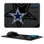 Dallas Cowboys Monocolor Tilt 15-Watt Wireless Charger and Mouse Pad