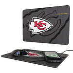 Kansas City Chiefs Personalized Tilt 15-Watt Wireless Charger and Mouse Pad
