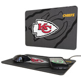 Kansas City Chiefs Monocolor Tilt 15-Watt Wireless Charger and Mouse Pad