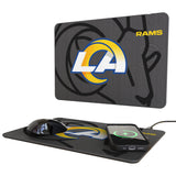 Los Angeles Rams Monocolor Tilt 15-Watt Wireless Charger and Mouse Pad