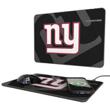 New York Giants Personalized Tilt 15-Watt Wireless Charger and Mouse Pad