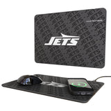 New York Jets Personalized Tilt 15-Watt Wireless Charger and Mouse Pad