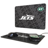 New York Jets Monocolor Tilt 15-Watt Wireless Charger and Mouse Pad