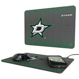 Dallas Stars Linen 15-Watt Wireless Charger and Mouse Pad