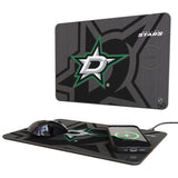 Dallas Stars Monocolor Tilt 15-Watt Wireless Charger and Mouse Pad