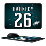 Saquon Barkley Philadelphia Eagles 26 Ready 15-Watt Wireless Charger and Mouse Pad