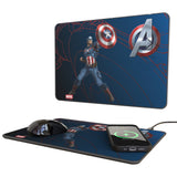 Marvel Avengers Captain America MechLine 15-Watt Wireless Charger and Mouse Pad