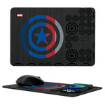 Marvel Avengers Captain America Sigil 15-Watt Wireless Charger and Mouse Pad