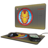 Marvel Avengers Iron Man Grid 15-Watt Wireless Charger and Mouse Pad