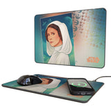 Star Wars Princess Leia Organa Portrait 15-Watt Wireless Charger and Mouse Pad
