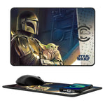 Star Wars: The Mandalorian Din Djarin Portrait 15-Watt Wireless Charger and Mouse Pad