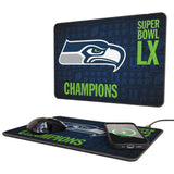 Seattle Seahawks 2026 Super Bowl 15-Watt Wireless Charger and Mouse Pad
