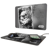 Star Wars Stormtrooper Portrait 15-Watt Wireless Charger and Mouse Pad