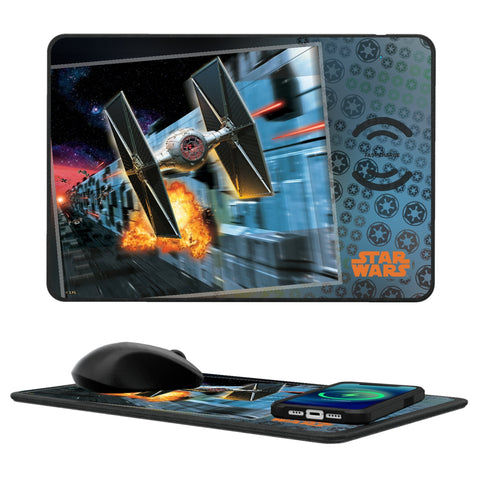 Star Wars TIE Fighter Portrait 15-Watt Wireless Charger and Mouse Pad