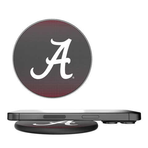 University of Alabama Crimson Tide Script A Linen 15-Watt Wireless Charger