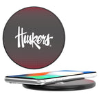 Nebraska Huskers Linen 15-Watt Wireless Charger-0