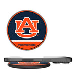 University of Auburn Tigers Personalized Endzone Solid 15-Watt Wireless Charger