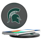 Michigan State Spartans Linen 15-Watt Wireless Charger-0