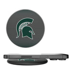 Michigan State University Spartans Linen 15-Watt Wireless Charger