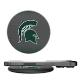 Michigan State University Spartans Linen 15-Watt Wireless Charger