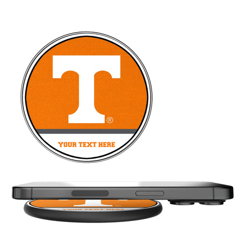 University of Tennessee Volunteers Personalized Endzone Solid 15-Watt Wireless Charger